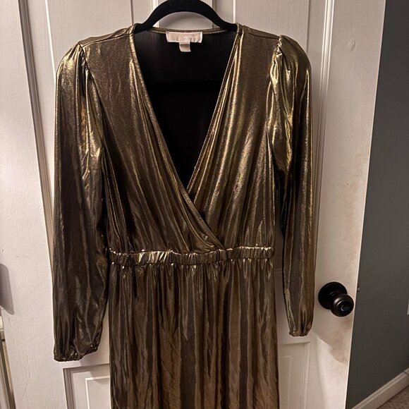 Michael Kohrs Gold Dress - Worn Once - Picture 1 of 2